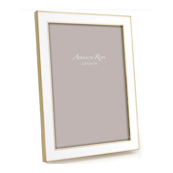 Addison Ross 4x6 Gold Trim White Frame