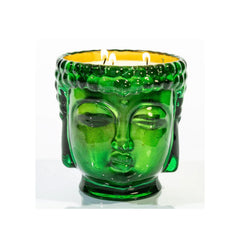 Thompson Ferrier 24K Emerald Green Glass Buddha Candle