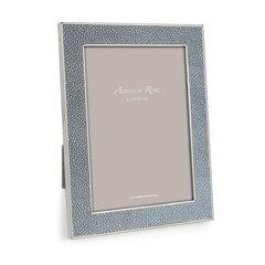 Addison Ross 5x7 Grey Shagreen Silver Frame