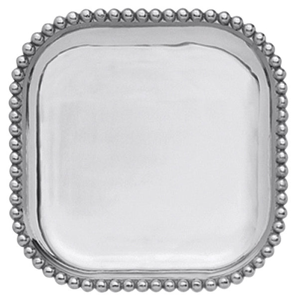 Mariposa Brillante Pearled Small Square Platter