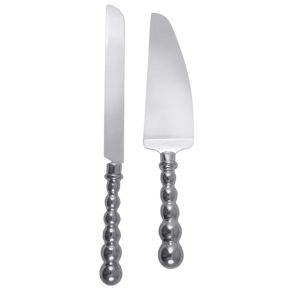 Mariposa Brilliante Pearled Cake Server Set