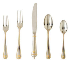 Berry and Thread Gold and Stainless Flatware