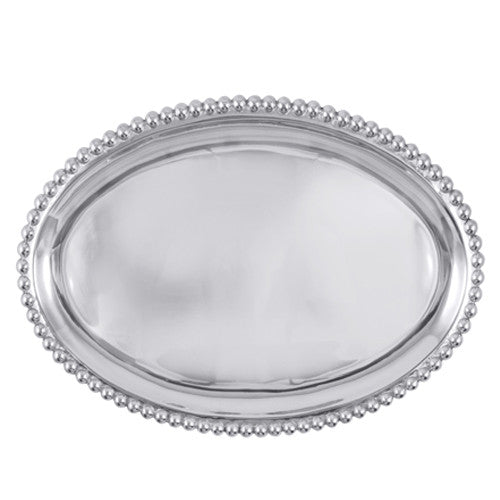 Mariposa Brillante Pearled Large Oval Platter
