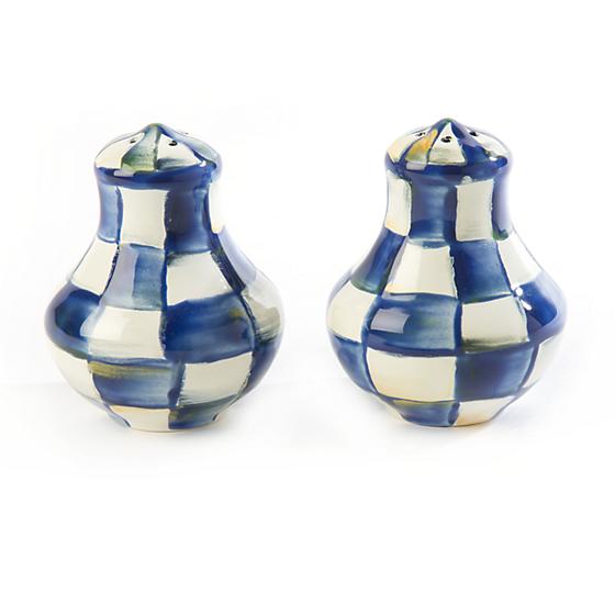 MacKenzie Childs Royal Check Salt & Pepper Shakers