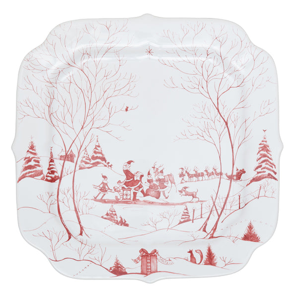 Juliska Country Estate Winter Frolic Ruby Cookie Tray