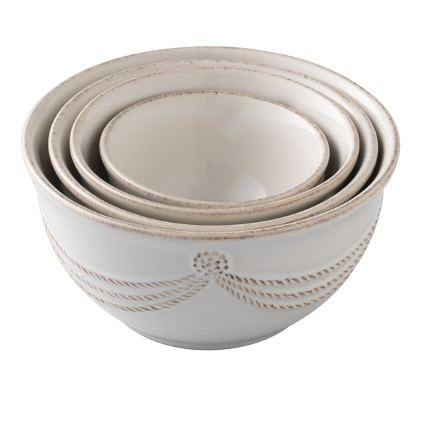 Juliska Berry and Thread Nesting Prep Bowl Set/4 Whitewash