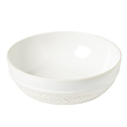 Juliska Le Panier Whitewash Coupe Pasta/Soup Bowl