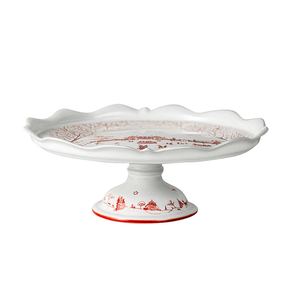 Juliska Country Estate Winter Frolic Cake Stand