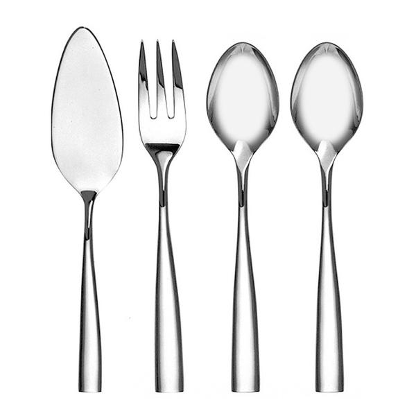 Couzon Silhouette Stainless Steel 4-Piece Serving Set