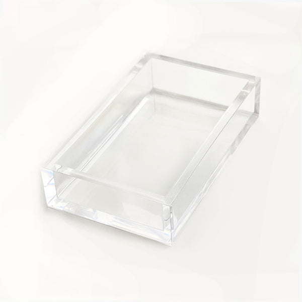 Caspari Acrylic Clear Guest Towel Holder