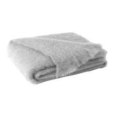 Lands Downunder Brushed Mohair Throw - Silver