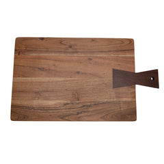 Acacia Wood Cheese Board with Black Handle