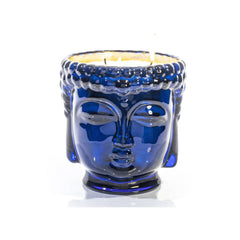 Thompson Ferrier 24K Sapphire Blue Glass Buddha Candle