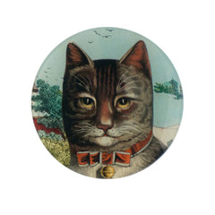 John Derian Country Cat Round Plate