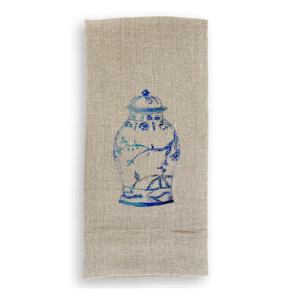 Ginger Jar Linen Tea Towel