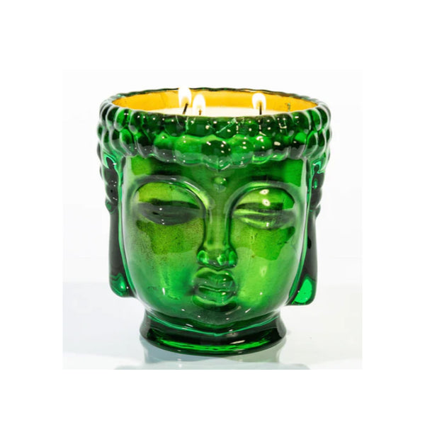 Thompson Ferrier 24K Emerald Green Glass Buddha Candle