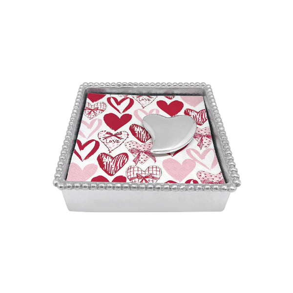 Mariposa Heart Cocktail Napkin Box