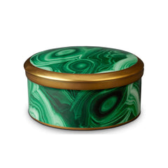 L'OBJET Malachite Round Box