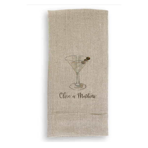 Olive a Martini Guest Towel