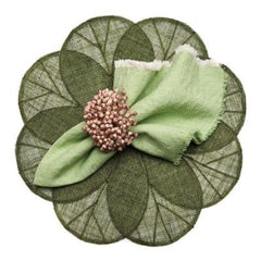 Sinamay Flower Placemat - Grass