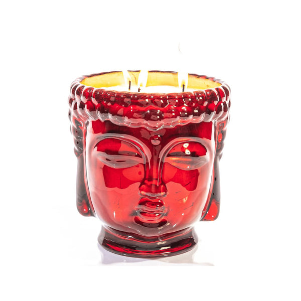 Thompson Ferrier 24K Gold Ruby Red Glass Buddha Royale