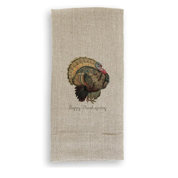 Thanksgiving Turkey Natural Guest Towel