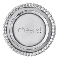 Mariposa Beaded "Cheers" Wine Plate