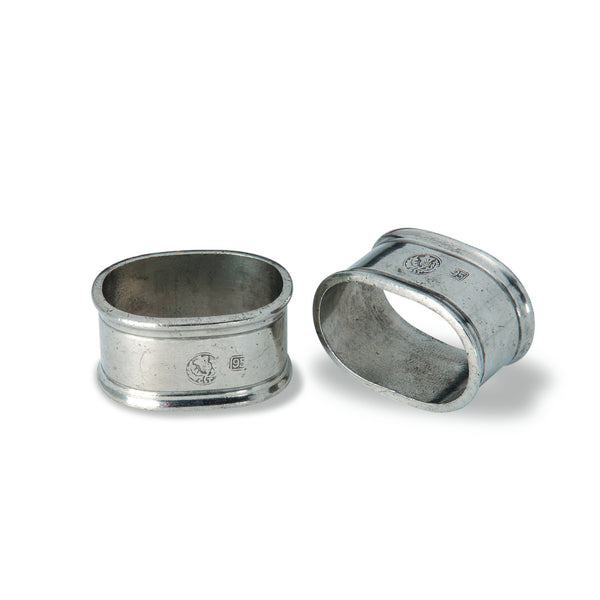 Match Oval Pair of Napkin Rings