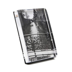 Simon Pearce Woodbury Square Vertical Photo Block Gift Set - 5 x 7