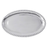 Mariposa Brillante Pearled Small Oval Platter