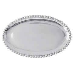 Mariposa Brillante Pearled Small Oval Platter