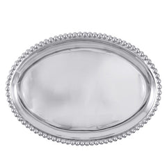 Mariposa Brillante Pearled Large Oval Platter