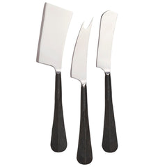 Simon Pearce Woodbury Black Cheese Knife Set