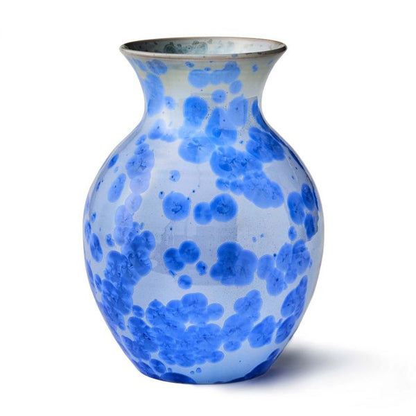 Simon Pearce Crystalline Cobalt Medium Vase