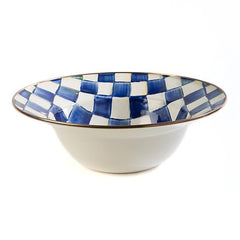 MacKenzie Childs Royal Check Serving Bowl