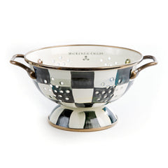 MacKenzie Childs Courtly Check Small Colander