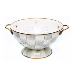 MacKenzie-Childs Sterling Check Enamel Large Colander