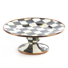 Mackenzie Childs Courtly Check Mini Pedestal Platter