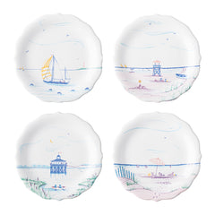 Juliska Country Estate Seaside Assorted Party Plates S/4