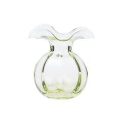 Vietri Hibiscus Glass Light Green Bud Vase