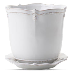 Juliska Berry & Thread White 7'' Planter with Saucer