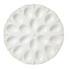 Juliska Berry and Thread Whitewash Deviled Egg Platter