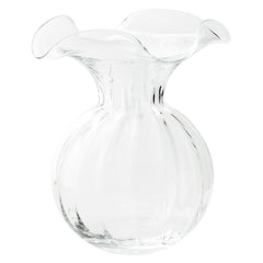 Vietri Hibiscus Glass Clear Medium Vase