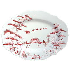 Juliska Country Estate Winter Frolic Ruby Serving Platter