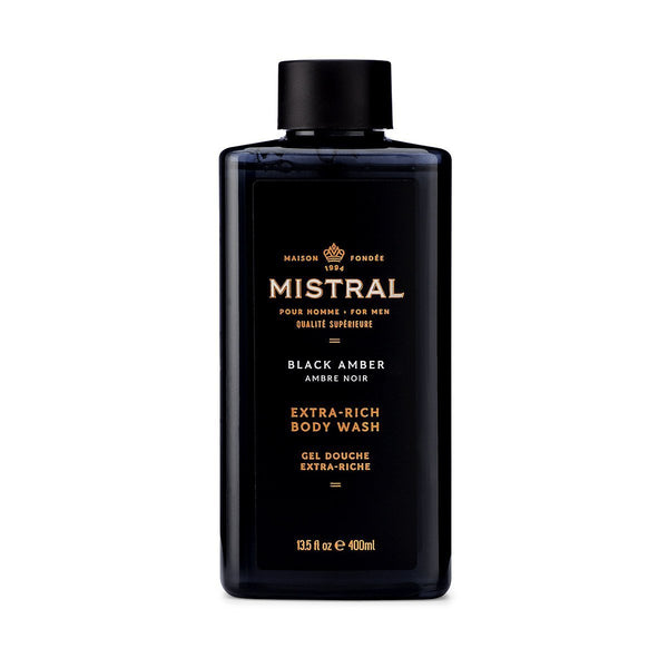 Mistral Men's Black Amber Body Wash