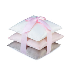 Elizabeth W. Pink Silk Sachet Set