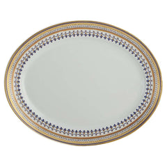 Mottahedeh Chinoise Blue 14" Oval Platter