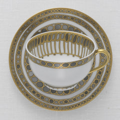 Mottahedeh Syracuse Taupe Tea Cup and Saucer