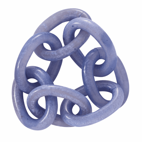 Bodrum Chain Link Napkin Ring in Periwinkle