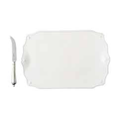 Juliska Berry & Thread Whitewash 15'' Serving Board with Knife